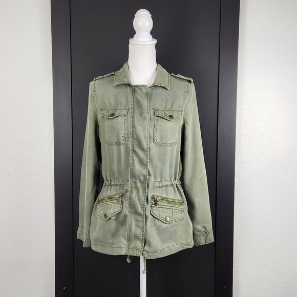 Nanette Lepore Military Style Utility Jacket Size XS - Picture 1 of 8